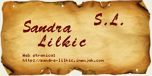 Sandra Lilkić vizit kartica